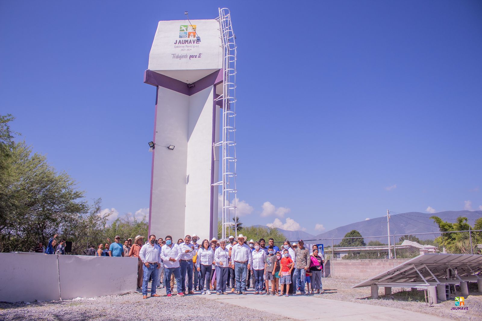 Autoridades municipales inauguraron la rehabilitación del tanque elevado de agua potable en la Pedro J. Méndez