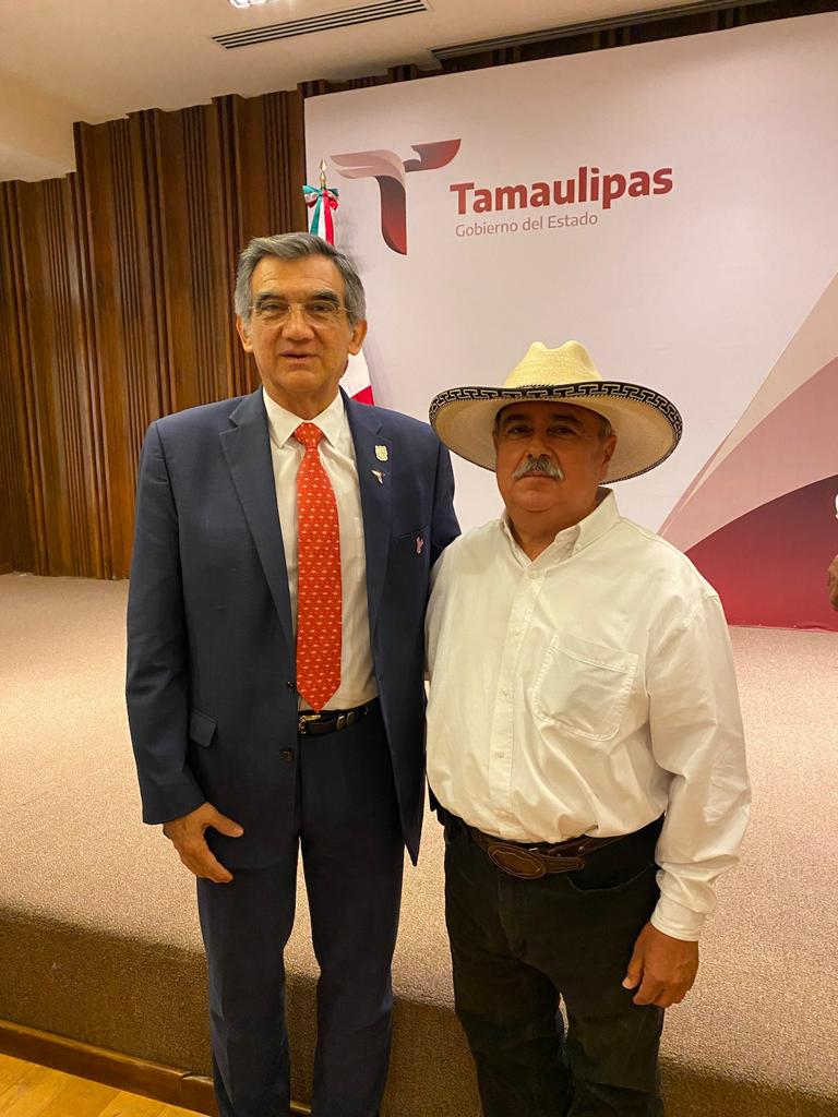 Antonio Leija Villarreal se reúne con el gobernador de Tamaulipas